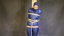 Rachel Adams Poletied and gagged by an Intruder