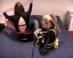 Close friends Catt and splendid Alexa trying to escape (video)