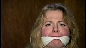 30 Yr OLD BBW SINGLE MOM IS CLEAVE GAGGED, HANDGAGGED, BALL-GAGGED, TIGHTLY TIED TO A CHAIR & GAG TALKS (D67-12)