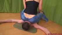Yvette's jeans-ass fullweight on your face