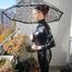 Exklusivbilder im Lackimitat-Catsuit 