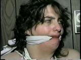 314 POUND BARBARA MOUTH STUFFED, BALL, CLEAVE & HAND-GAGGED, F0RCED TO SMELL HIGH HEEL SHOE WEARING GLASSES (D42-6)